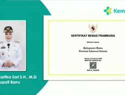 Barru Terima Sertifikat Bebas Frambusia dari Kementerian Kesehatan