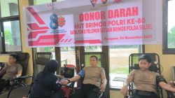 Brimob Polda Sulsel Gelar Donor Darah Jelang HUT ke-80 