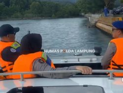 Ditpolairud Polda Lampung Lakukan Patroli Laut Di Area Pelabuhan Bakauheni