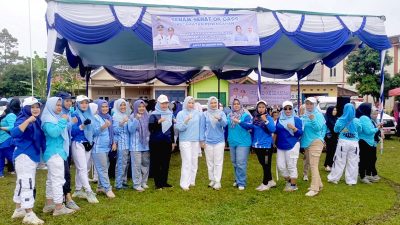 Wak Bupati Lampung Selatan Ikut Senam OK Gass Desa Pasuruan