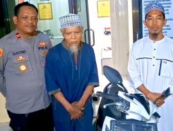 Polsek Palas Serahkan Motor Kepemilikannya
