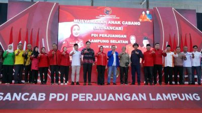 Bupati Egi Hadiri Musancab VI PDI Perjuangan Lampung Selatan   