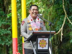 Kapolda Resmikan Jembatan Gantung Ginting Praditina