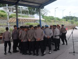 Polres Simulasi Penanganan Lonjakan Kendaraan