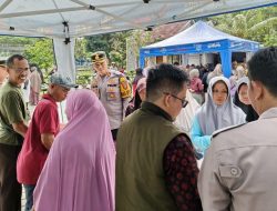 Polsek Gelar Pangan Murah Polri di Serbu Warga