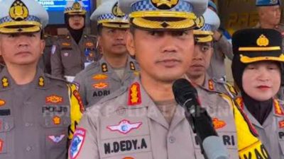 Polda Lampung Kawal 77.751 Kendaraan di Bakauheni