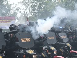 Polda Lampung Gelar Simulasi Penanganan Unjuk Rasa