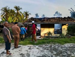 Rumah Non Permanen di Lampung Selatan Terbakar