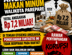 Anggaran Makan Minum Walikota Parepare Langgar Intruksi Presiden