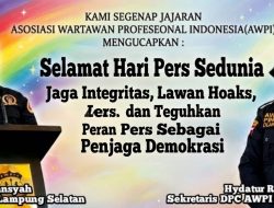 DPC AWPI Lampung Selatan Ajak Wartawan Jaga Integritas dan Lawan Hoaks