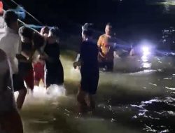 Empat Orang Pengunjung Pantai Suak Terseret Ombak