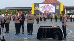 Kapolres Lamsel Pimpin Sertijab Kapolsek KSKP Bakauheni dan Jati Agung