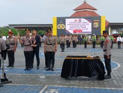 Kapolres Lamsel Pimpin Sertijab Kapolsek KSKP Bakauheni dan Jati Agung