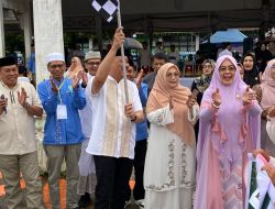 Ribuan Warga Padati Lapangan Lasinrang Bupati Pinrang Lepas Pawai Ta’aruf 1 Muharram 1448 H