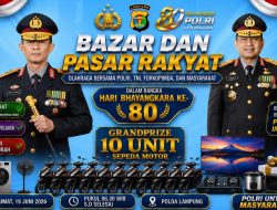 Besok, Polda Lampung Gelar Bazar hingga Olahraga Bersama Bertabur Grandprize