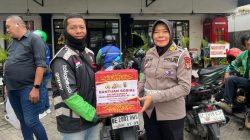 Dirlantas Polda Lampung Bagikan 1000 Paket Sembako