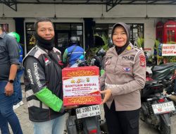 Dirlantas Polda Lampung Bagikan 1000 Paket Sembako