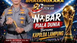 Kapolda Lampung Ajak Masyarakat Nobar Piala Dunia 2026
