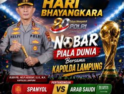 Kapolda Lampung Ajak Masyarakat Nobar Piala Dunia 2026