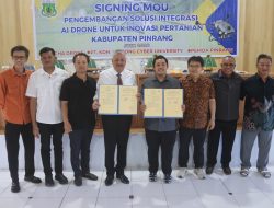 Pacu Produktivitas Lumbung Pangan Bupati Pinrang Resmikan Inovasi Pertanian Berbasis AI Drone