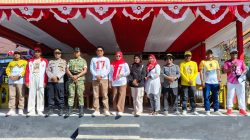 Lomba Gerak Jalan Tingkat SD Warnai Semarak HUT RI