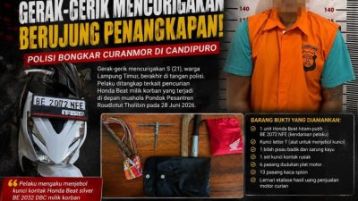 Polisi Bongkar Curanmor di Candipuro