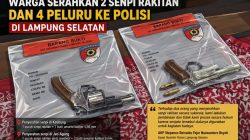 Dua Senpi Rakitan dan Amunisi Diserahkan Warga kepada Polisi di Lampung Selatan