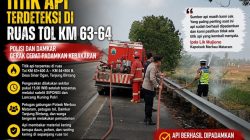 Polisi dan Damkar Bergerak Padamkan Kebakaran di Jalan Tol