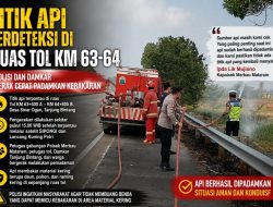 Polisi dan Damkar Bergerak Padamkan Kebakaran di Jalan Tol