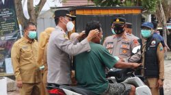 Kapolres Tinjau Dampak Erupsi Gunung Anak Krakatau