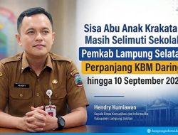 Sisa Abu Anak Krakatau Masih Selimuti Sekolah
