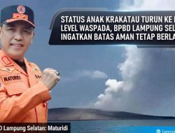 Status Anak Krakatau Turun ke Level Waspada