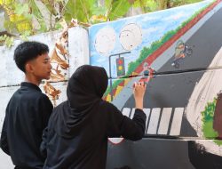 Polres Gelar Lomba Mural Sambut HUT Lalu Lintas ke-71