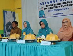 Ketua TP PKK Monev di Kecamatan Suppa