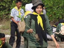 Polres Gelar Green Policing di Batu Perahu Krakatoa