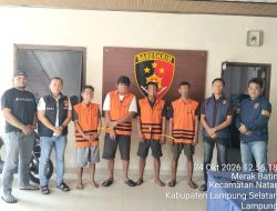 Empat Pria di Natar Ditangkap Polisi