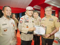 Wabup Dapat Penghargaan Di Puncak Jambore Tagana