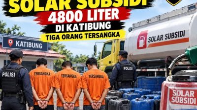 Polisi Ungkap Penyalahgunaan Solar Subsidi 8.400 Liter